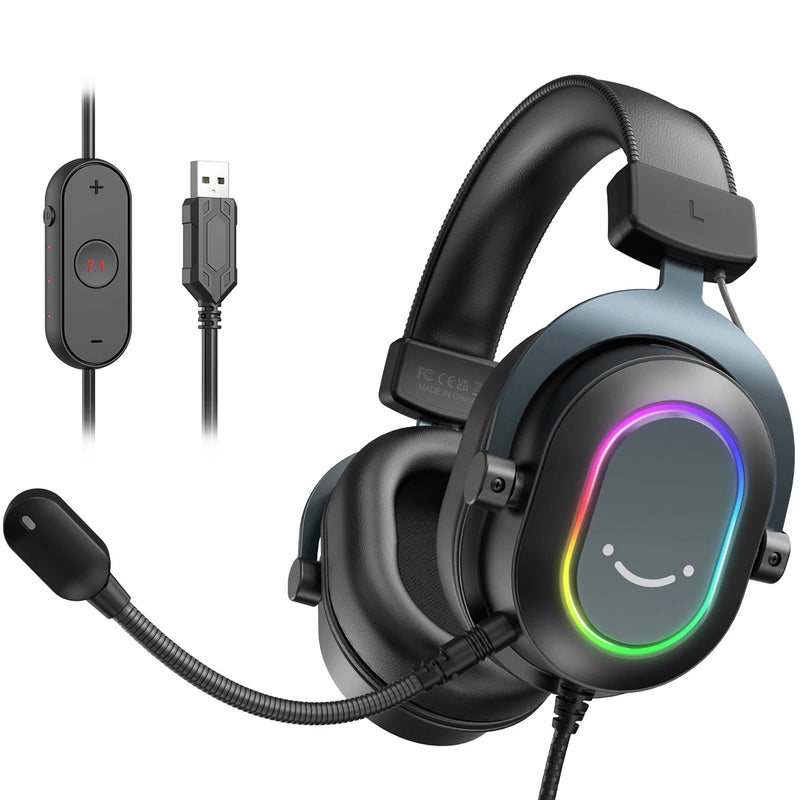 Headset Gamer - Fifine Dynamic RGB Gaming 7.1