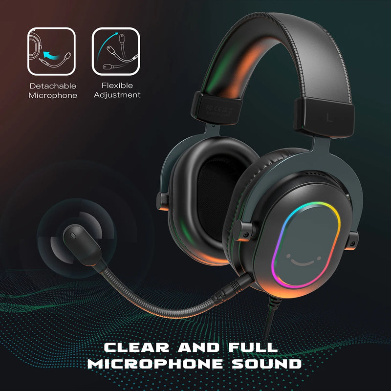 Headset Gamer - Fifine Dynamic RGB Gaming 7.1